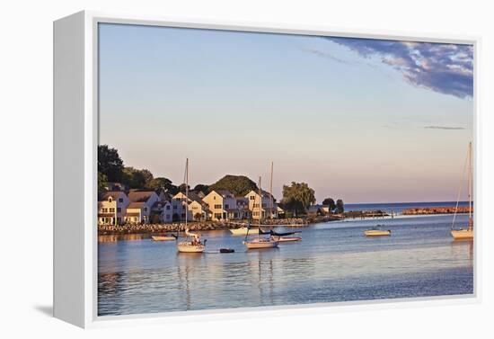Picturesque View of the Harbor on Mackinac Island, Michigan, USA-Joe Restuccia III-Framed Premier Image Canvas