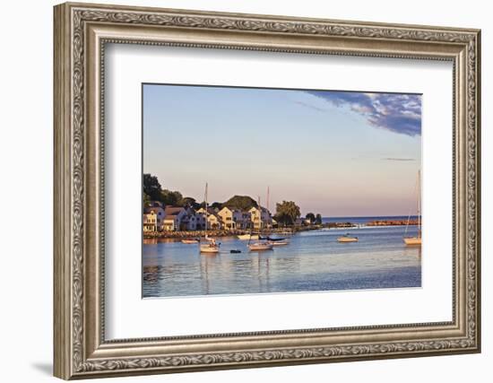 Picturesque View of the Harbor on Mackinac Island, Michigan, USA-Joe Restuccia III-Framed Photographic Print