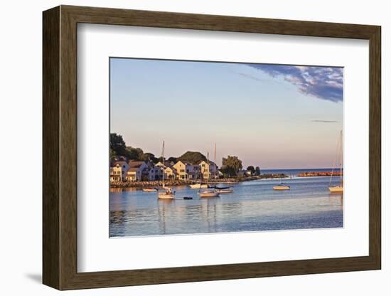 Picturesque View of the Harbor on Mackinac Island, Michigan, USA-Joe Restuccia III-Framed Photographic Print