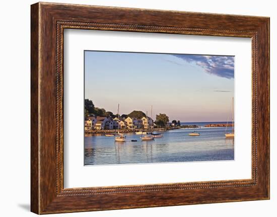 Picturesque View of the Harbor on Mackinac Island, Michigan, USA-Joe Restuccia III-Framed Photographic Print