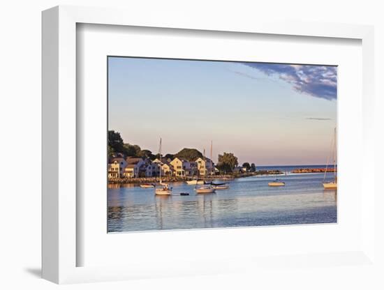 Picturesque View of the Harbor on Mackinac Island, Michigan, USA-Joe Restuccia III-Framed Photographic Print