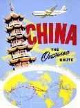 "China the Overland Route" Vintage Travel Poster-Piddix-Art Print