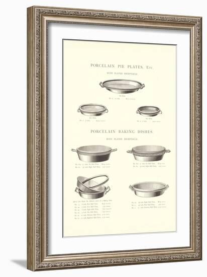 Pie Plates and Baking Dishes-null-Framed Art Print