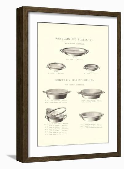 Pie Plates and Baking Dishes-null-Framed Art Print