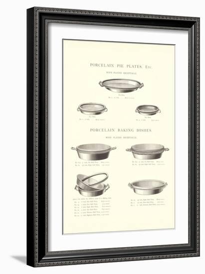 Pie Plates and Baking Dishes-null-Framed Art Print