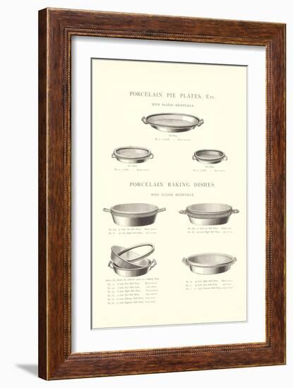 Pie Plates and Baking Dishes-null-Framed Premium Giclee Print