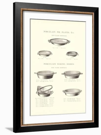 Pie Plates and Baking Dishes-null-Framed Premium Giclee Print