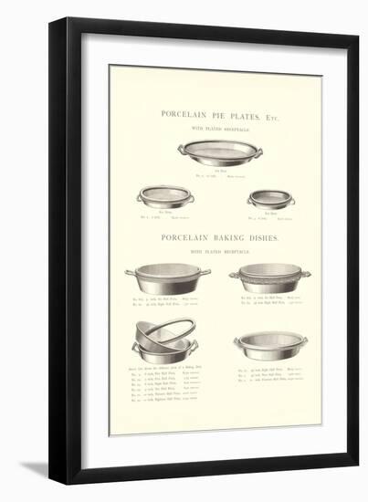 Pie Plates and Baking Dishes-null-Framed Premium Giclee Print