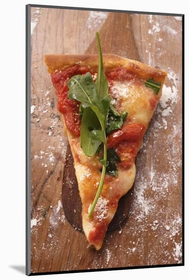 Piece of Cheese and Tomato Pizza with Rocket-Eising Studio - Food Photo and Video-Mounted Photographic Print