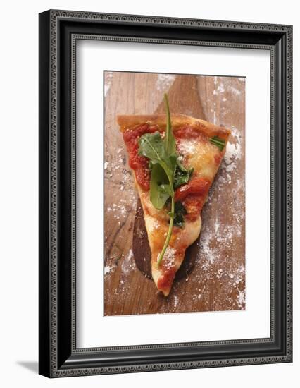 Piece of Cheese and Tomato Pizza with Rocket-Eising Studio - Food Photo and Video-Framed Photographic Print
