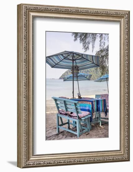 Piece of Furniture, Brightly, Runable Aground, Thailand, Beach-Andrea Haase-Framed Photographic Print