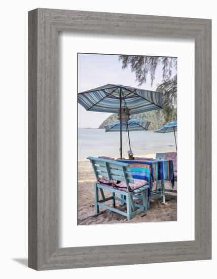 Piece of Furniture, Brightly, Runable Aground, Thailand, Beach-Andrea Haase-Framed Photographic Print