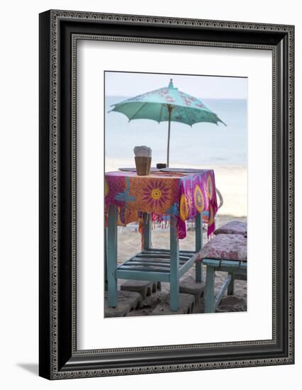 Piece of Furniture, Screen, Brightly, Beach Bar, Thailand, Beach-Andrea Haase-Framed Photographic Print