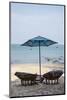 Piece of Furniture, Sunshade, Beach Bar, Thailand, Beach-Andrea Haase-Mounted Photographic Print
