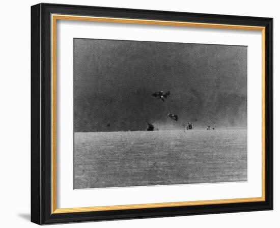 Pieces of a Hot Rod Exploding in Every Direction after an Accident-J^ R^ Eyerman-Framed Photographic Print