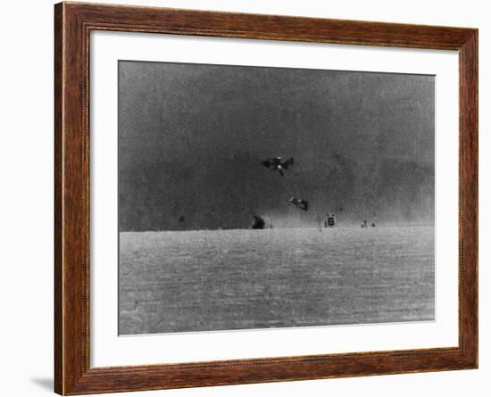 Pieces of a Hot Rod Exploding in Every Direction after an Accident-J^ R^ Eyerman-Framed Photographic Print