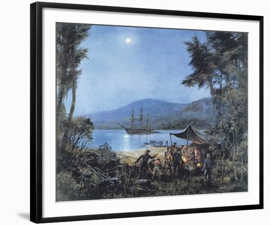 Pieces of Eight-Montague Dawson-Framed Premium Giclee Print