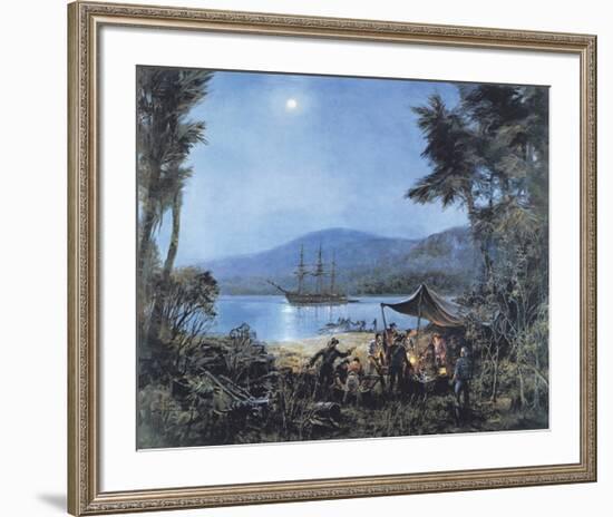 Pieces of Eight-Montague Dawson-Framed Premium Giclee Print