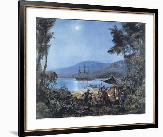 Pieces of Eight-Montague Dawson-Framed Premium Giclee Print