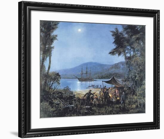 Pieces of Eight-Montague Dawson-Framed Premium Giclee Print