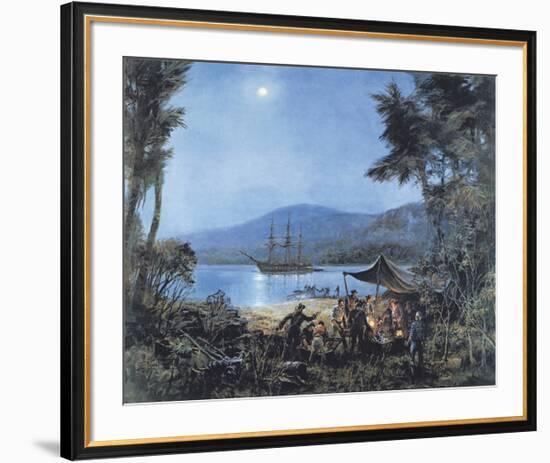 Pieces of Eight-Montague Dawson-Framed Premium Giclee Print