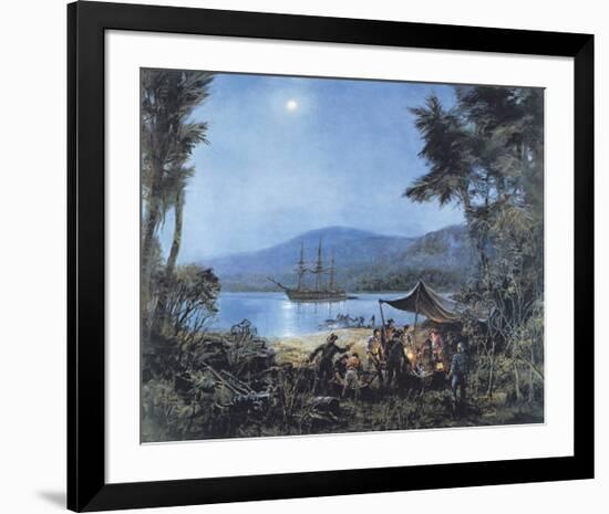 Pieces of Eight-Montague Dawson-Framed Premium Giclee Print