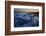 Pieces of glacial ice over black sand being washed by waves, Iceland-Raul Touzon-Framed Photographic Print