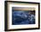 Pieces of glacial ice over black sand being washed by waves, Iceland-Raul Touzon-Framed Photographic Print