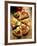 Pieces of Pizza with Different Toppings, on Wooden Background-null-Framed Photographic Print