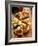 Pieces of Pizza with Different Toppings, on Wooden Background-null-Framed Photographic Print