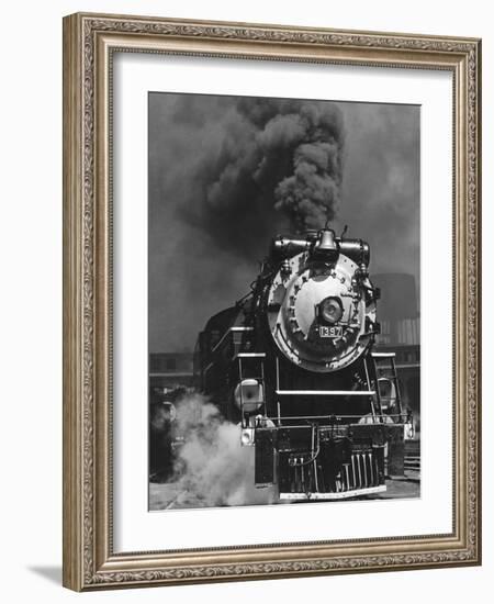 Piedmont Limited Locomotive on the Southern Railway's Charlotte Division-Horace Bristol-Framed Photographic Print