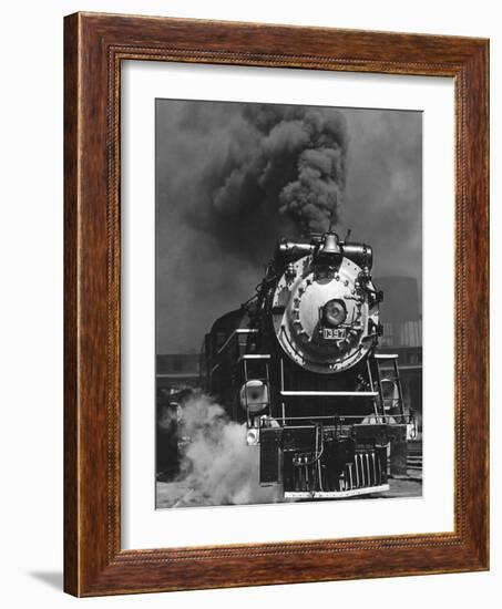 Piedmont Limited Locomotive on the Southern Railway's Charlotte Division-Horace Bristol-Framed Photographic Print