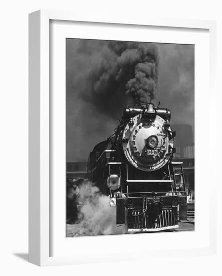 Piedmont Limited Locomotive on the Southern Railway's Charlotte Division-Horace Bristol-Framed Photographic Print
