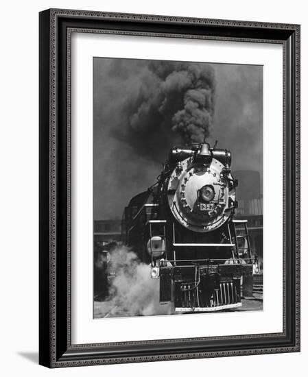 Piedmont Limited Locomotive on the Southern Railway's Charlotte Division-Horace Bristol-Framed Photographic Print