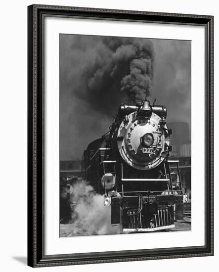 Piedmont Limited Locomotive on the Southern Railway's Charlotte Division-Horace Bristol-Framed Photographic Print