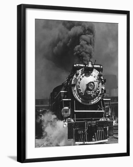 Piedmont Limited Locomotive on the Southern Railway's Charlotte Division-Horace Bristol-Framed Photographic Print