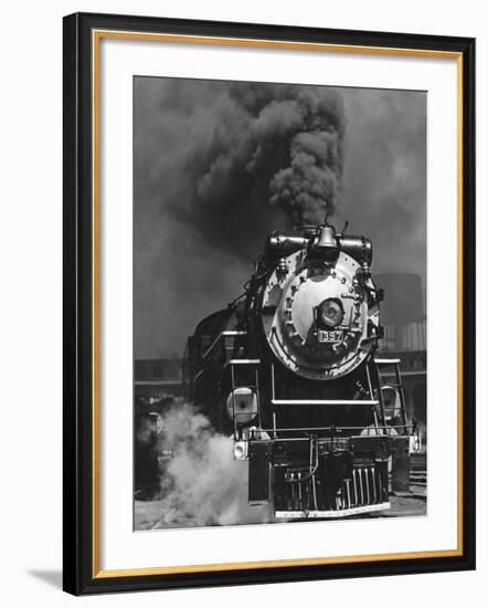 Piedmont Limited Locomotive on the Southern Railway's Charlotte Division-Horace Bristol-Framed Photographic Print