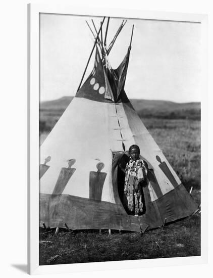 Piegan Girl, 1910-Edward S. Curtis-Framed Giclee Print