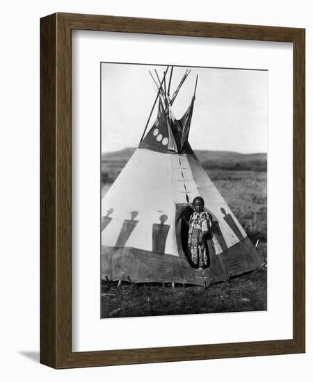 Piegan Girl, 1910-Edward S. Curtis-Framed Giclee Print