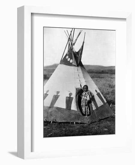 Piegan Girl, 1910-Edward S. Curtis-Framed Giclee Print