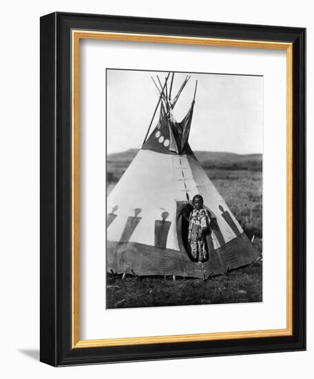 Piegan Girl, 1910-Edward S. Curtis-Framed Giclee Print