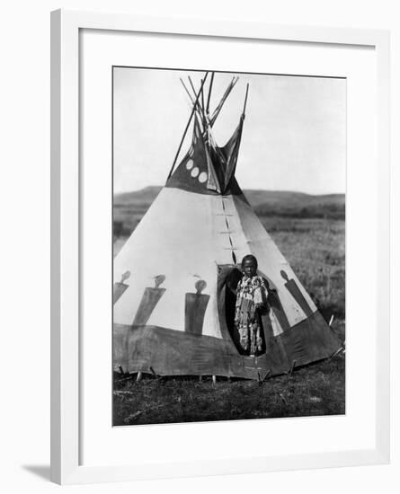 Piegan Girl, 1910-Edward S. Curtis-Framed Giclee Print