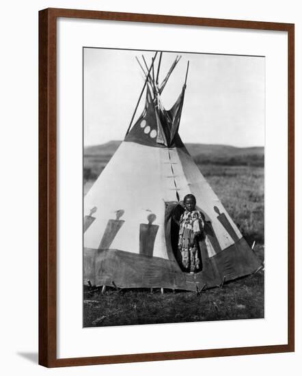 Piegan Girl, 1910-Edward S. Curtis-Framed Giclee Print