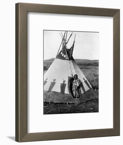 Piegan Girl, 1910-Edward S. Curtis-Framed Premium Giclee Print