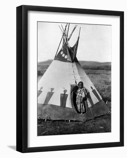 Piegan Girl, 1910-Edward S. Curtis-Framed Giclee Print