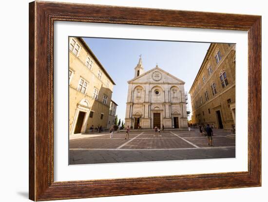 Pienza Cathedral, in the province of Siena, Italy-Ian Shive-Framed Photographic Print