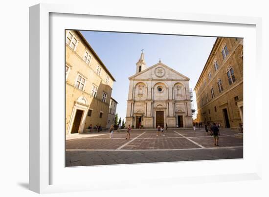 Pienza Cathedral, in the province of Siena, Italy-Ian Shive-Framed Photographic Print