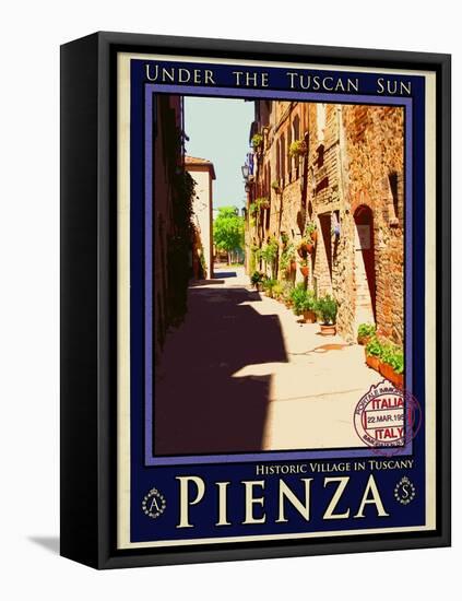 Pienza Tuscany 4-Anna Siena-Framed Premier Image Canvas