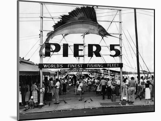 Pier 5 in Bayfront Park, Miami, 1930S-null-Mounted Photographic Print