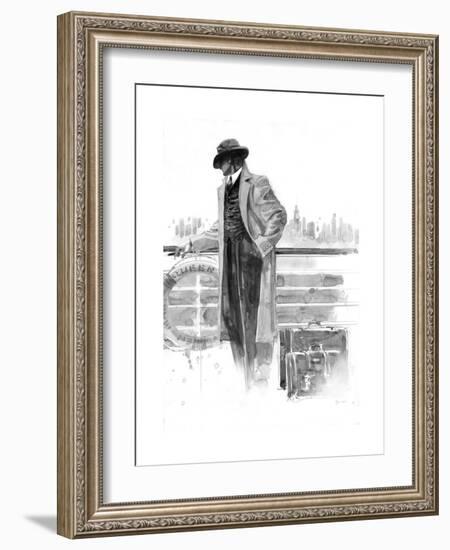 Pier 56 Study-Brent Lynch-Framed Art Print